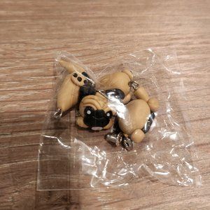 Pug, bull dog earrings
